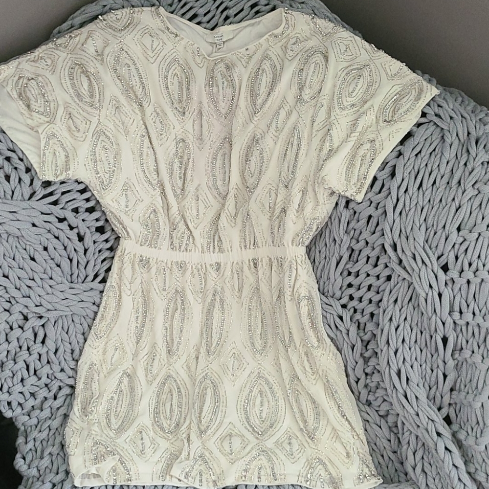 Joanna Hope Blouson Beaded Dress